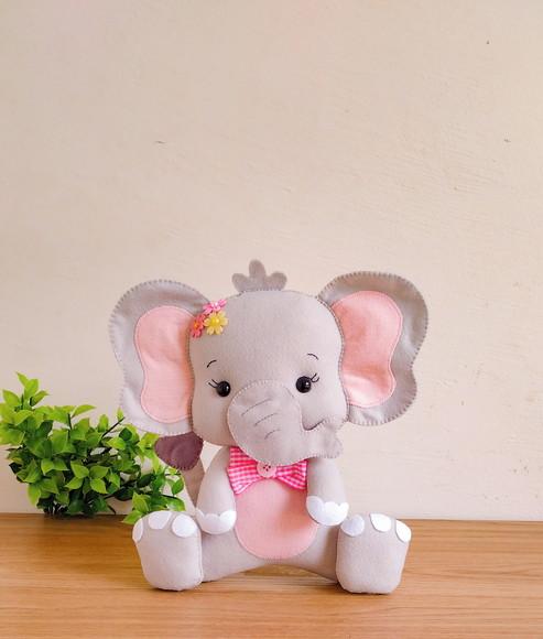 Safari em Feltro - Elefante 25cm