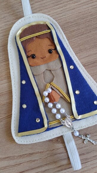 Marcador de Página - Nossa Senhora Aparecida em Feltro