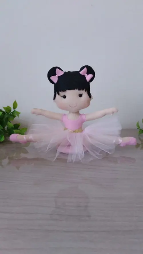 Bailarinas em feltro