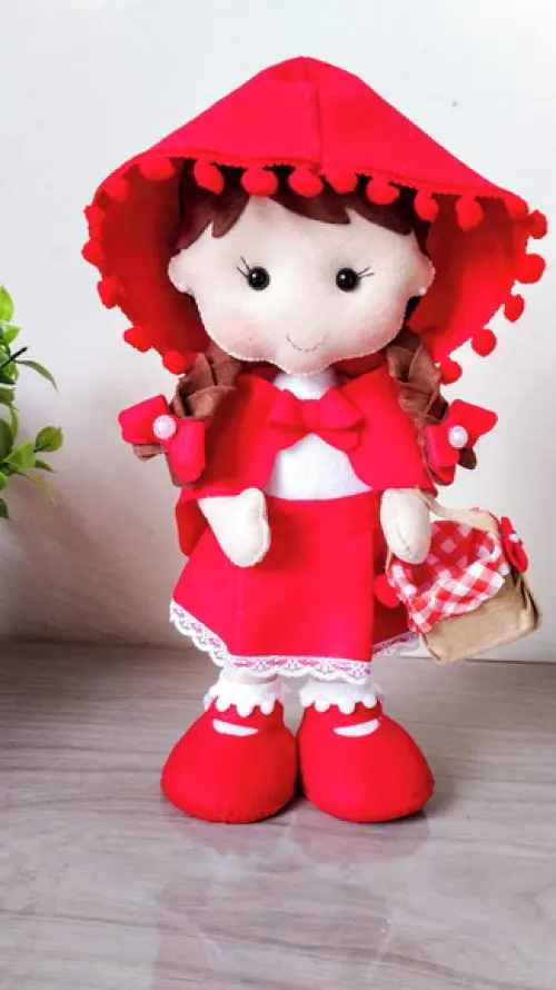 Turma da Chapeuzinho Vermelho em feltro