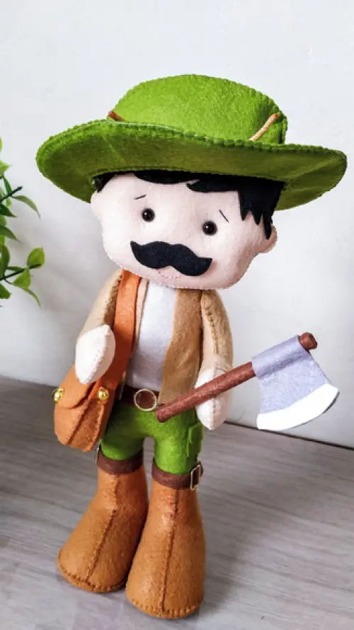 Turma da Chapeuzinho Vermelho em feltro