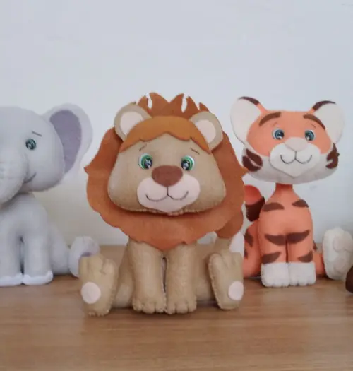 Lembrancinhas Bichinhos do Safari em Feltro