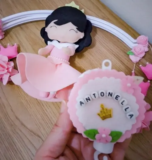Móbile de berço Musical Princesa