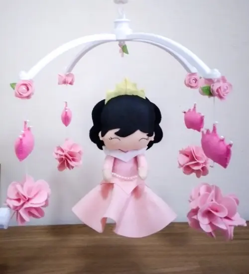 Móbile de berço Musical Princesa