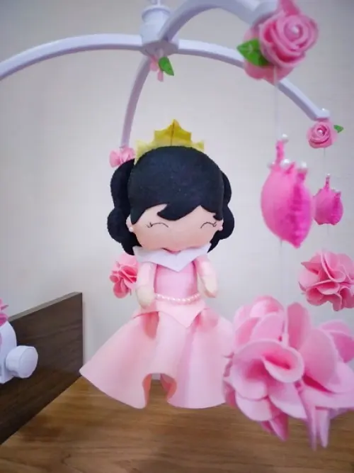 Móbile de berço Musical Princesa
