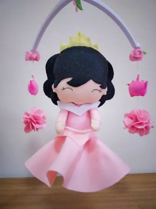 Móbile de berço Musical Princesa