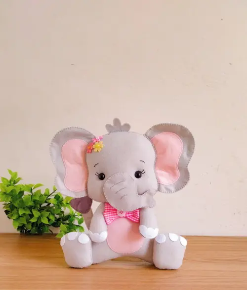 Safari em Feltro - Elefante 25cm