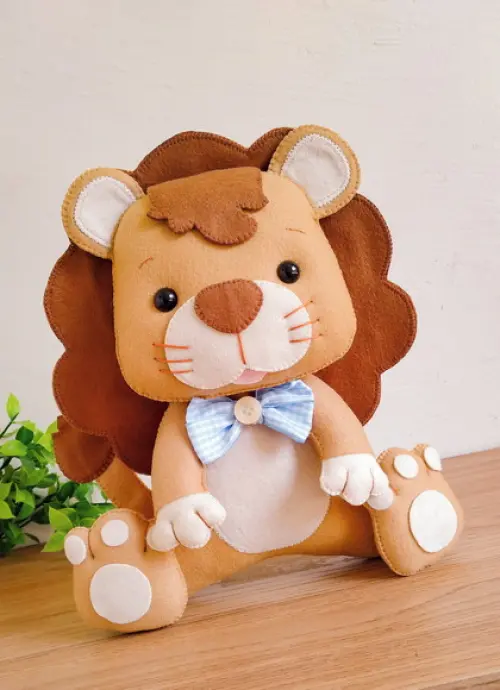 Safari em Feltro - Leão 25cm