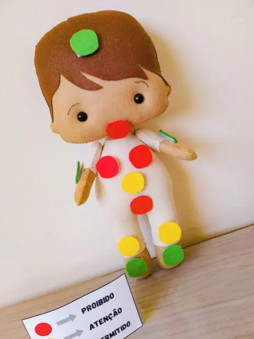 Boneco Semáforo do toque - 30cm