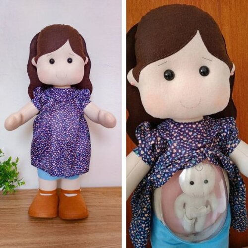 Boneca Grávida 60cm