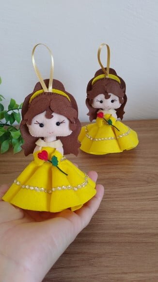 Kit Pingentes de Natal - Princesas