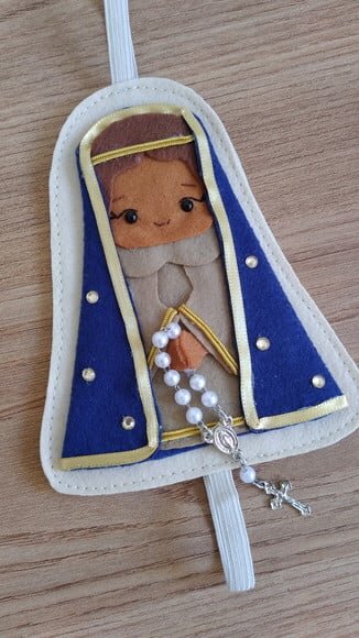 Marcador de Página - Nossa Senhora Aparecida em Feltro