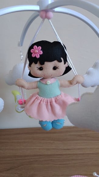 Móbile Musical Chuva de Amor