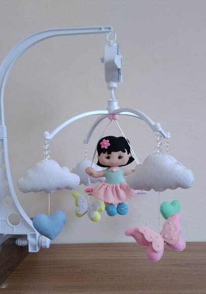 Móbile Musical Chuva de Amor