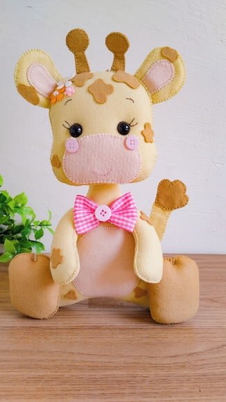Safari em Feltro - Girafa 25cm