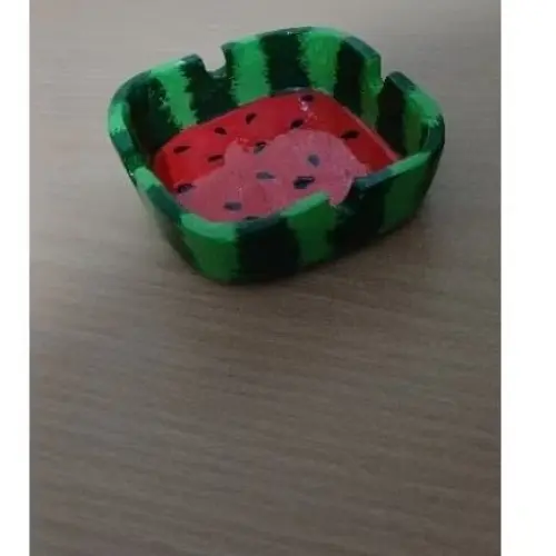 Cinzeiro Artesanal Tema Melancia 🍉 | Decorativo Criativo em Ce
