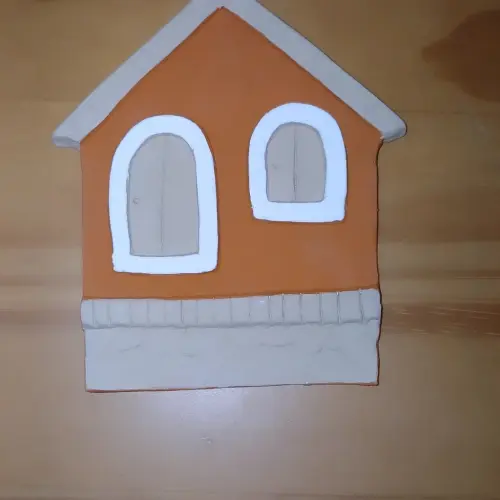 Kit 3 Casinhas Decorativas em Cerâmica Fria Artesanal – Decora