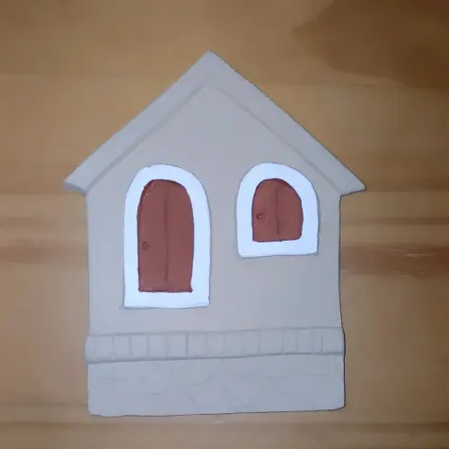 Kit 3 Casinhas Decorativas em Cerâmica Fria Artesanal – Decora
