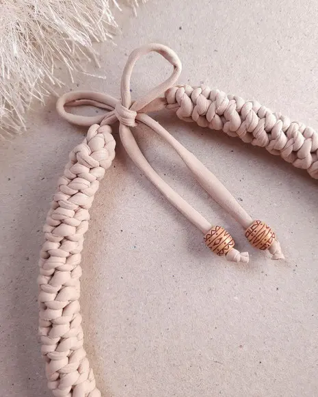Colar Melina em crochê com fio de malha