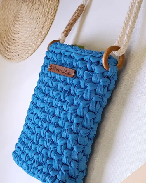 Bolsa Verano em crochê com fio de malha