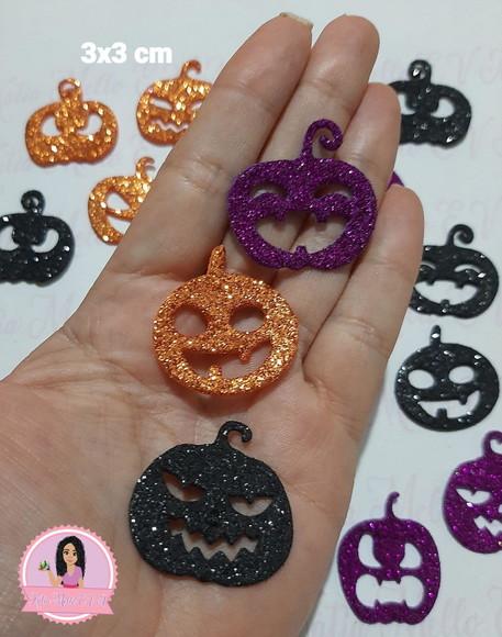 3 cm Halloween em Eva com Gliter