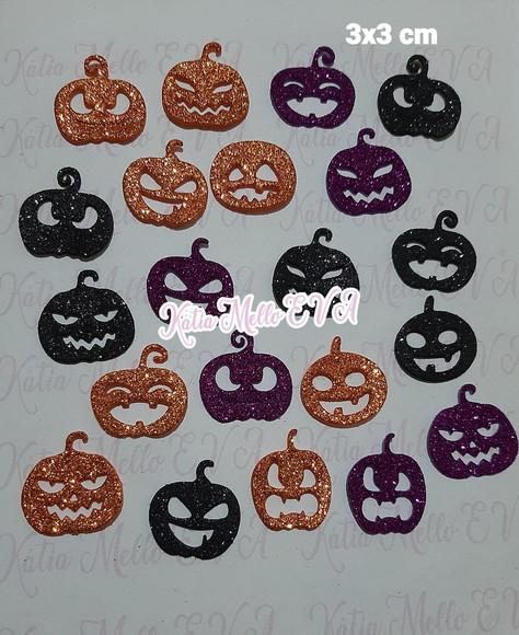 3 cm Halloween em Eva com Gliter