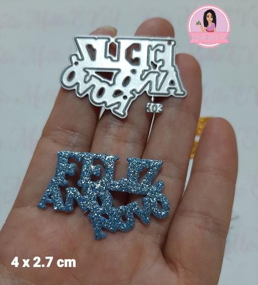 4 cm Faca Pet Feliz Ano Novo