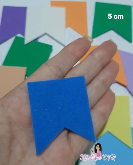 5 cm Bandeirinhas em Eva
