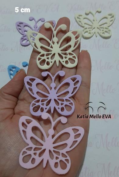 5 cm Borboletas Candy Coloreva