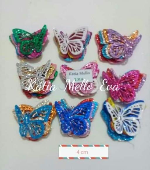 5 cm Borboletas em Eva