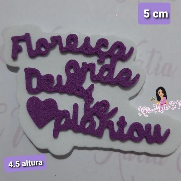 5 cm em eva floresça onde Deus te plantou