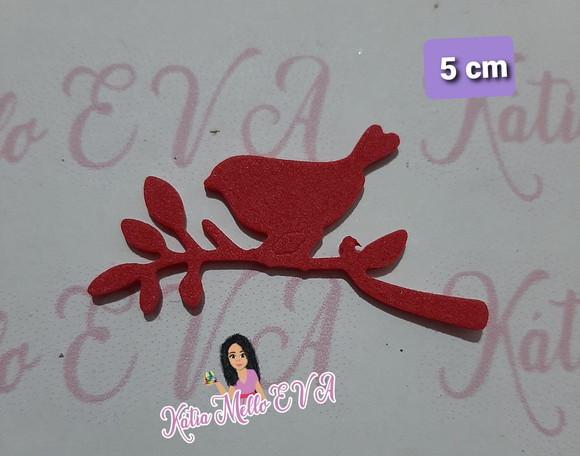 5 cm passarinho em eva
