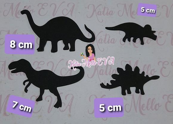 8 cm dinossauros em eva