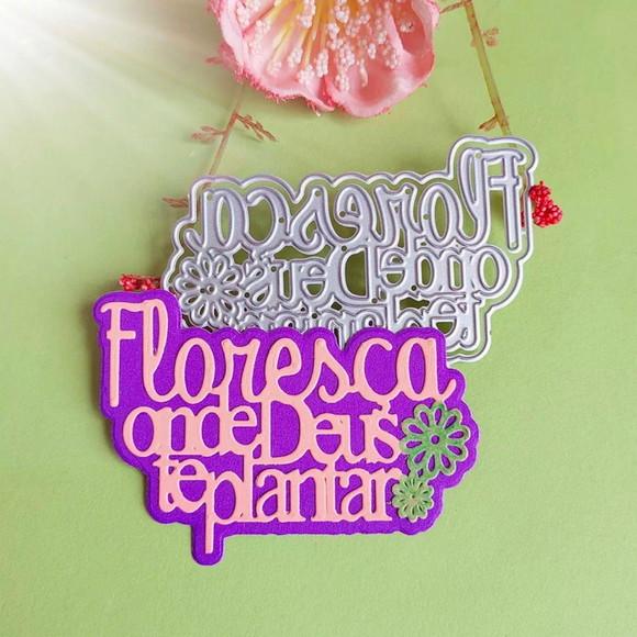 8 cm Floresça Onde Deus Te Plantar Faca