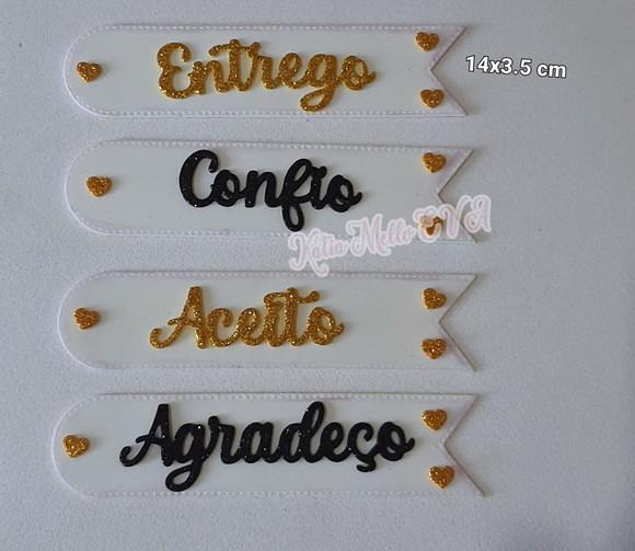 Agradeço, Aceito, Entrego e Confio 7.5 cm