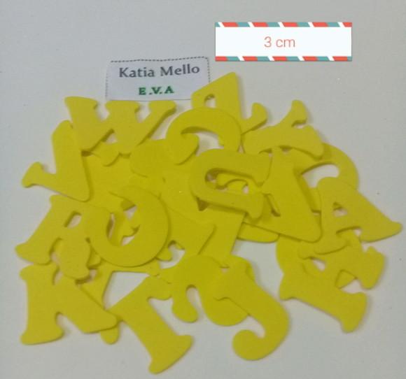 alfabeto em eva 3 cm
