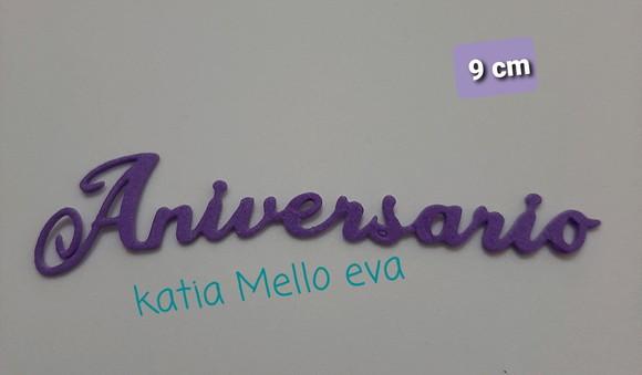 Aniversário em eva 9.0 cm