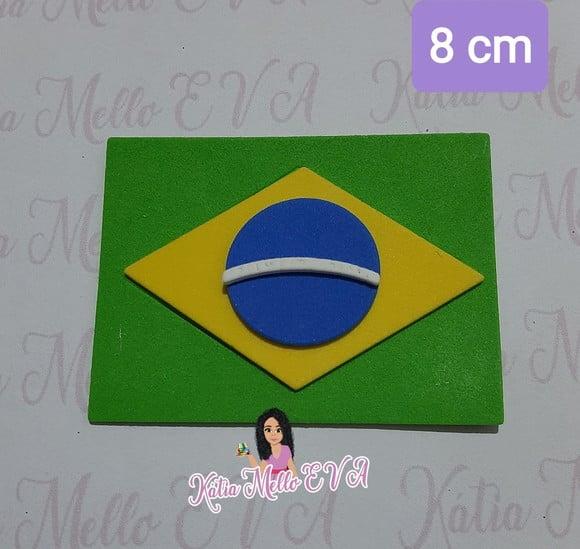 Bandeira Em 8 Cm Eva