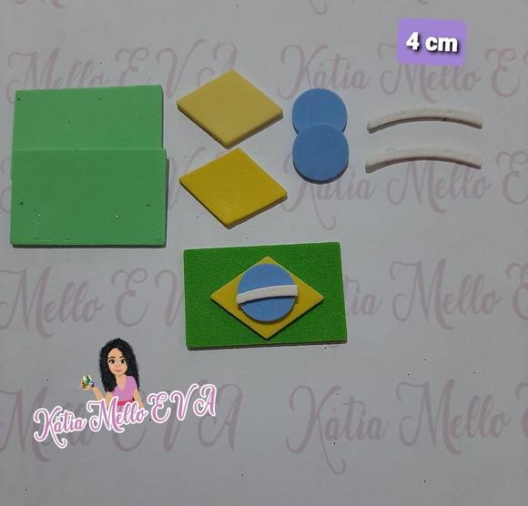 Bandeira Em 4 Cm Pegue E Monte