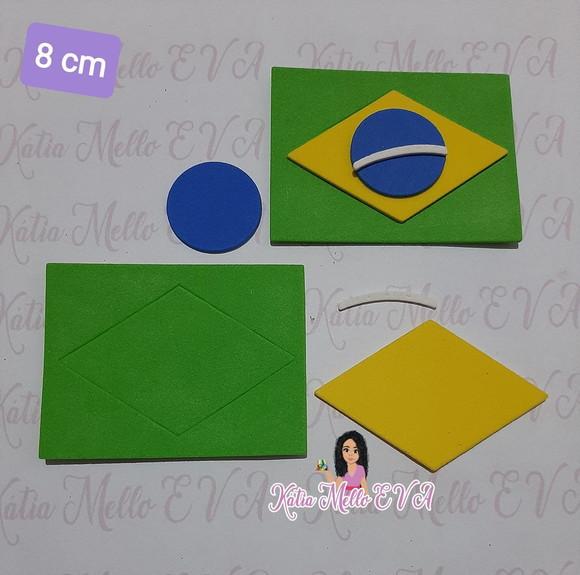 Bandeira Em 8 Cm Eva