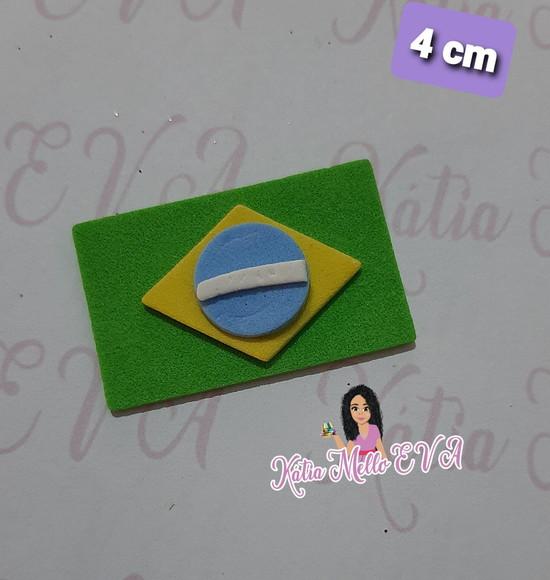 Bandeira do Brasil em 4 cm