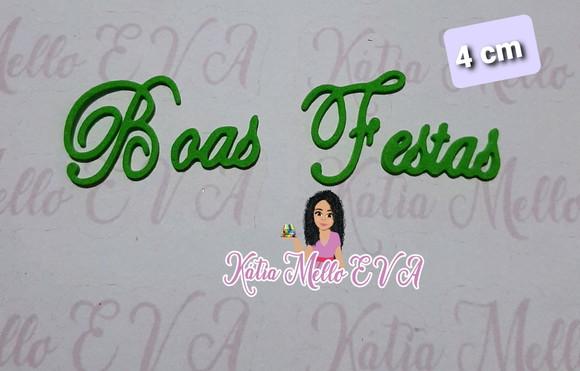 Boas festas em eva 4 cm