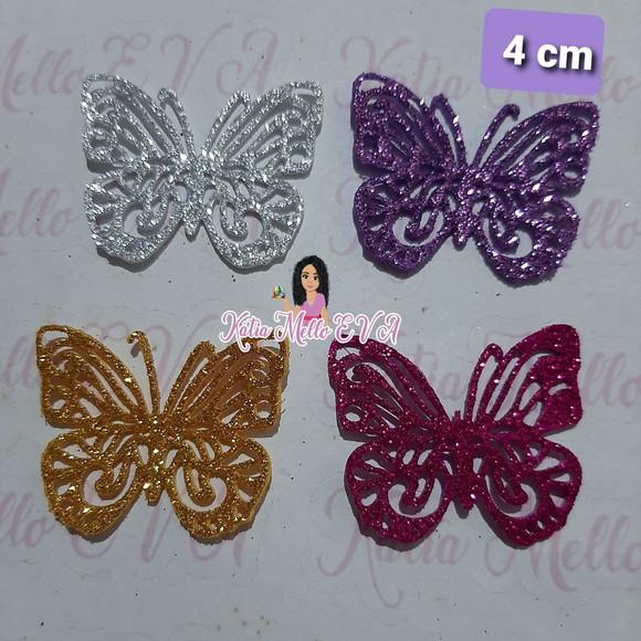 Borboletas em eva 4 cm