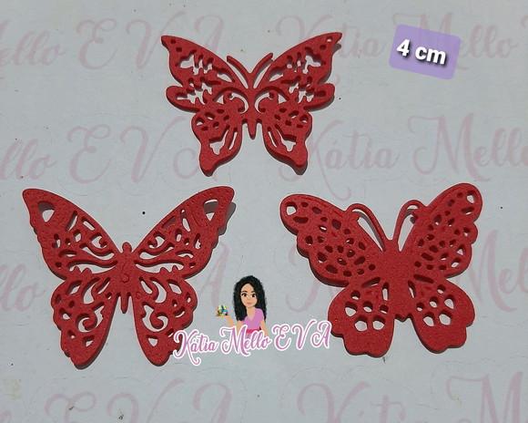 Borboletas em eva 4 cm