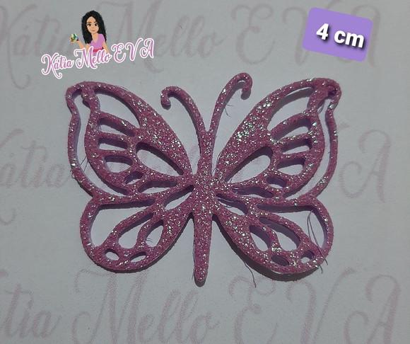 Borboletas em eva 4 cm candy color
