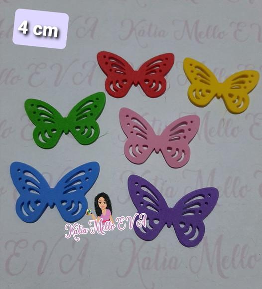 Borboletas em eva 4 cm