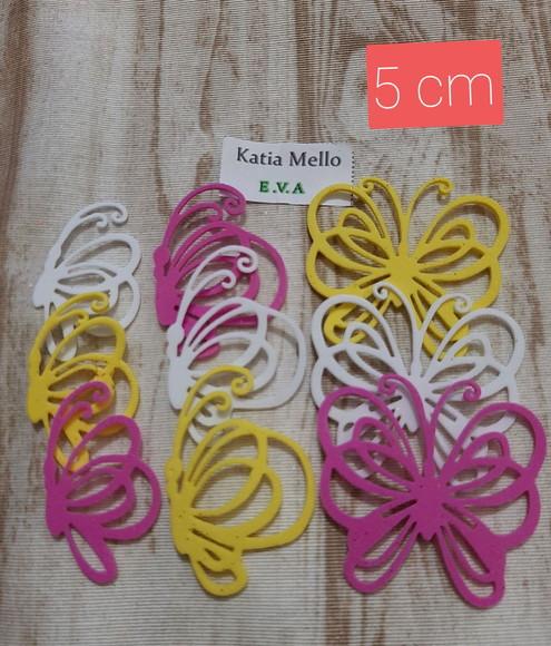 Borboletas em eva 5 cm