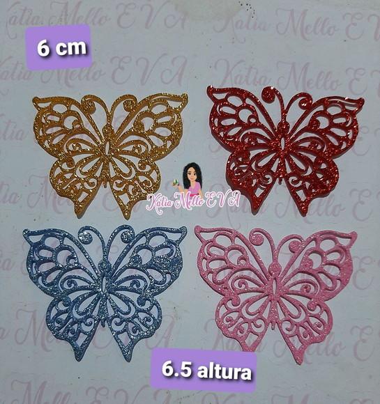 Borboletas em eva 6 cm
