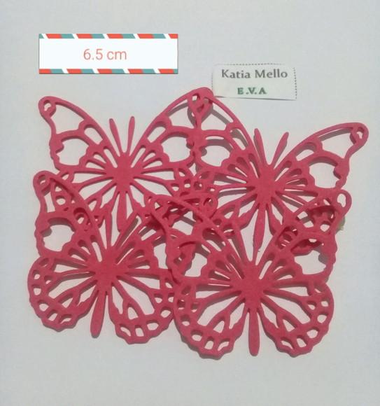 Borboletas em eva 6,5 cm