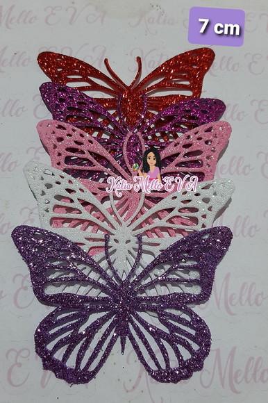 Borboletas em eva 7 cm